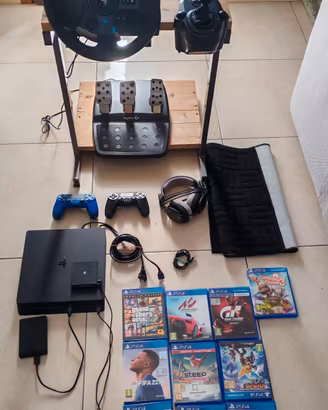 VOLANTE LOGITECH + Pedali +Cambio +PLAY STATION 4 