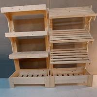 scaffali  frutta espositore allestimento legno bio