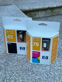 N. 2 cartucce stampante HP Inkjet (1x45, 1x78)