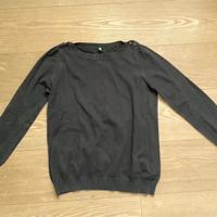 Maglia nera Benetton, taglia S/M.