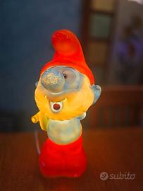 Lampada Vintage Grande Puffo Melek Fecht '80 '90