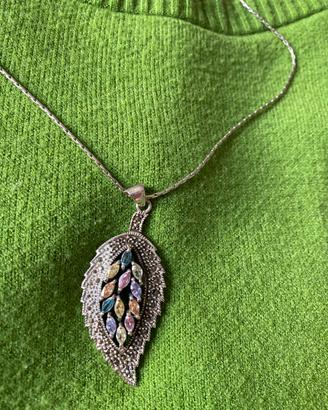 Catenella con pendente in argento