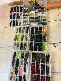 LOTTO GOMMA PER BASS FISGHING