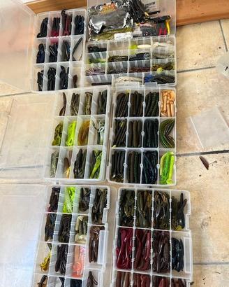 LOTTO GOMMA PER BASS FISGHING