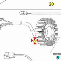 Statore completo Aprilia RS125 AP0295670