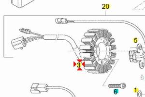 Statore completo Aprilia RS125 AP0295670