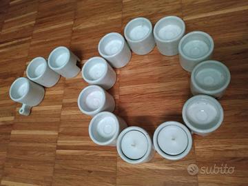 Porta candele bianco