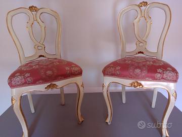 2 sedie stile veneziano....anni 60