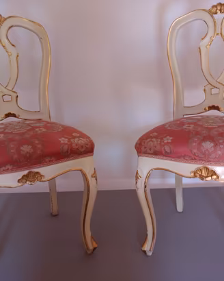 2 sedie stile veneziano....anni 60