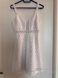 Miniabito bianco GUESS traforato