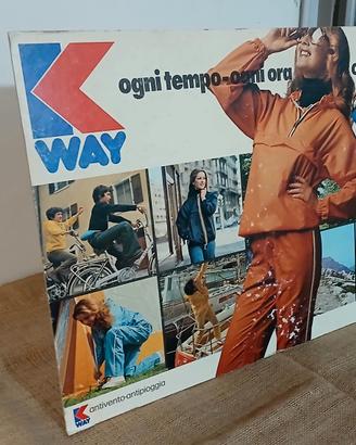 Cartonato Pubblicitario anni 70 K-WAY 