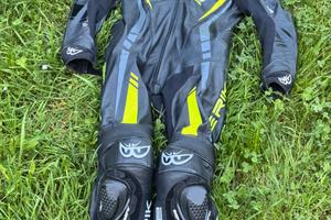 Tuta moto intera in pelle Berik 2.0 Tg. 52