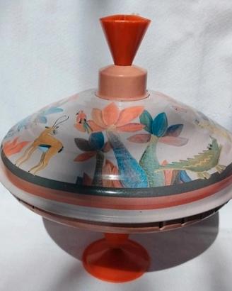 trottola in latta Egmont toys tema giungla 