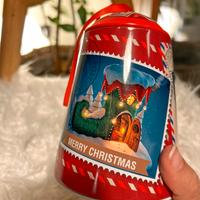 scatola natalizie in metallo