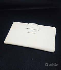 Portafoglio in pelle bianca