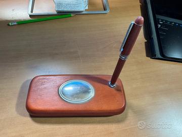 Porta penne in argento