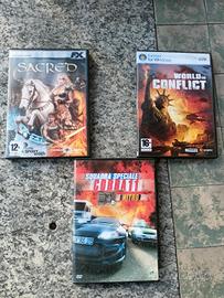 lotto 3 videogiochi PC 