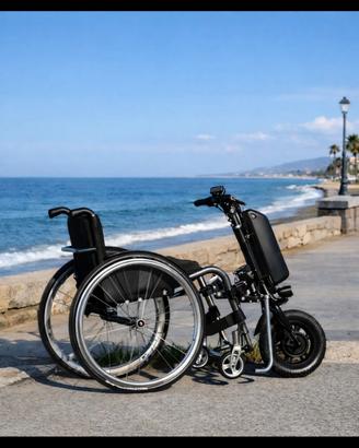 Ruotino elettrico carrozzina Handbike Handcycle 