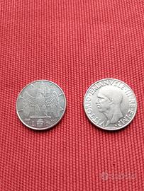  nr 2 monete da 1 lira 1939