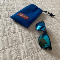 Ray-ban junior nero/blu + custodia originale