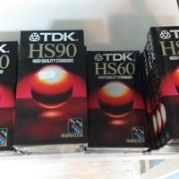 Videocassette VHS TDK HS pari al nuovo