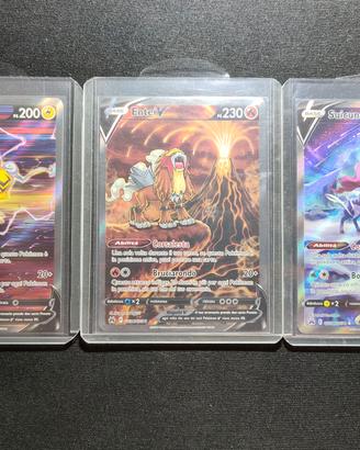 Set Carte Pokemon Suicune Entei Raikou V ITA nm