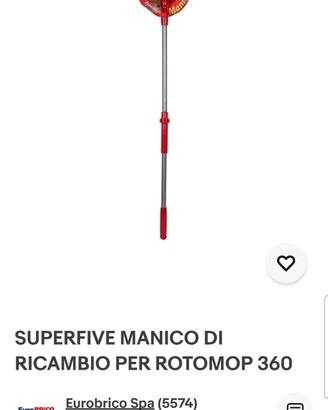 Ricambi rotomop mocio pavimento