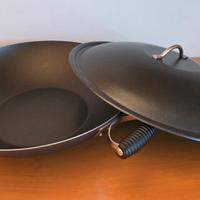 Wok con coperchio 36 cm