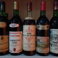 Bottiglie di vino da collezione