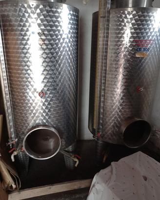 botti acciaio 500 litri