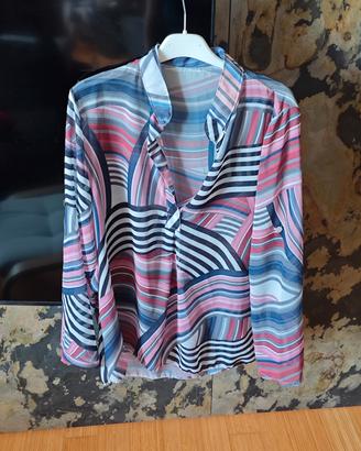 Blusa multicolore taglia unica 