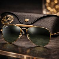 Ray-Ban Outdoorsman RB3030 oro, nuovi e originali