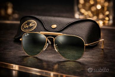 Ray-Ban Outdoorsman RB3030 oro, nuovi e originali