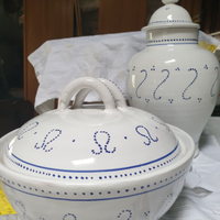 Biscottiera con vaso portacaramelle ecc. Art derut
