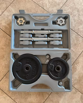 Kit pesi manubri,bilanciere Domyos Decathlon 28 mm
