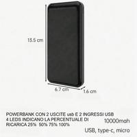 Powerbank da 10000mAh rapido