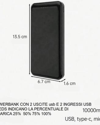 Powerbank da 10000mAh