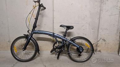 bici Decathlon B’Fold 7 pieghevole, con cambio  