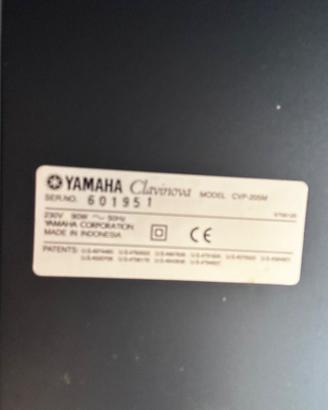 Pianoforte Digitale Yamaha Clavinova CVP-205M (Mog