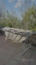 Arredo esterno ferro battuto