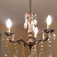 LAMPADARIO CHANDELIER OTTONE BRUNITO 3 LUCI