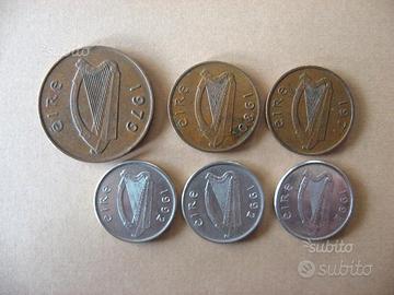 Lotto monete irlanda eire