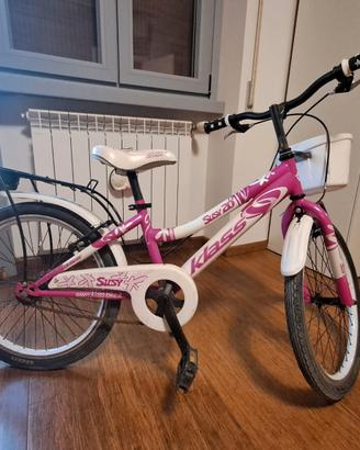Bicicletta bambina Klass bianca e fucsia Susy 20"