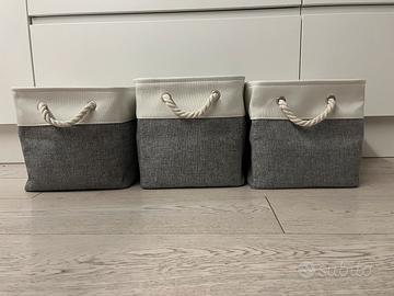 Scatole cubiche portabiancheria o giochi