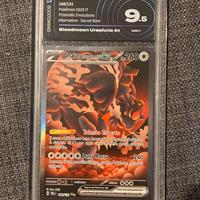 Carta Pokémon Bloodmoon Ursaluna ex 168/131 IT 9.5