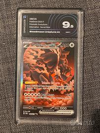 Carta Pokémon Bloodmoon Ursaluna ex 168/131 IT 9.5
