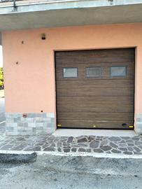 porta garage basculante sezionata