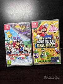 Lotto giochi Nintendo: Super Mario bros e Paper