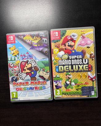 Lotto giochi Nintendo: Super Mario bros e Paper