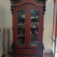 Credenza Vetrina in Legno Massello
